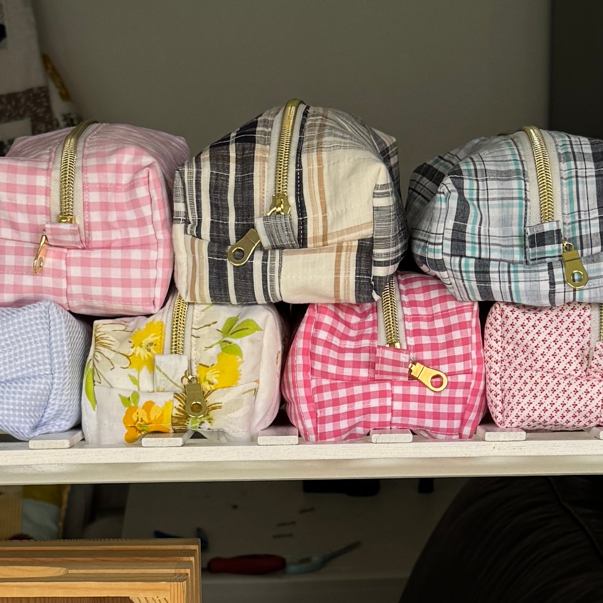 Boxy Zipper Pouches