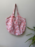 Market Tote - Red and White Floral