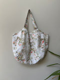 Market Tote - Coral & Blue Floral