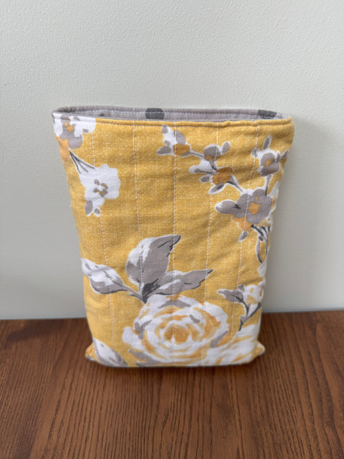 Book Sleeve - Mustard Floral