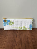 Pencil/Glasses case - Vintage Blue Floral