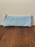 Pencil/Glasses case - Teal Geometric