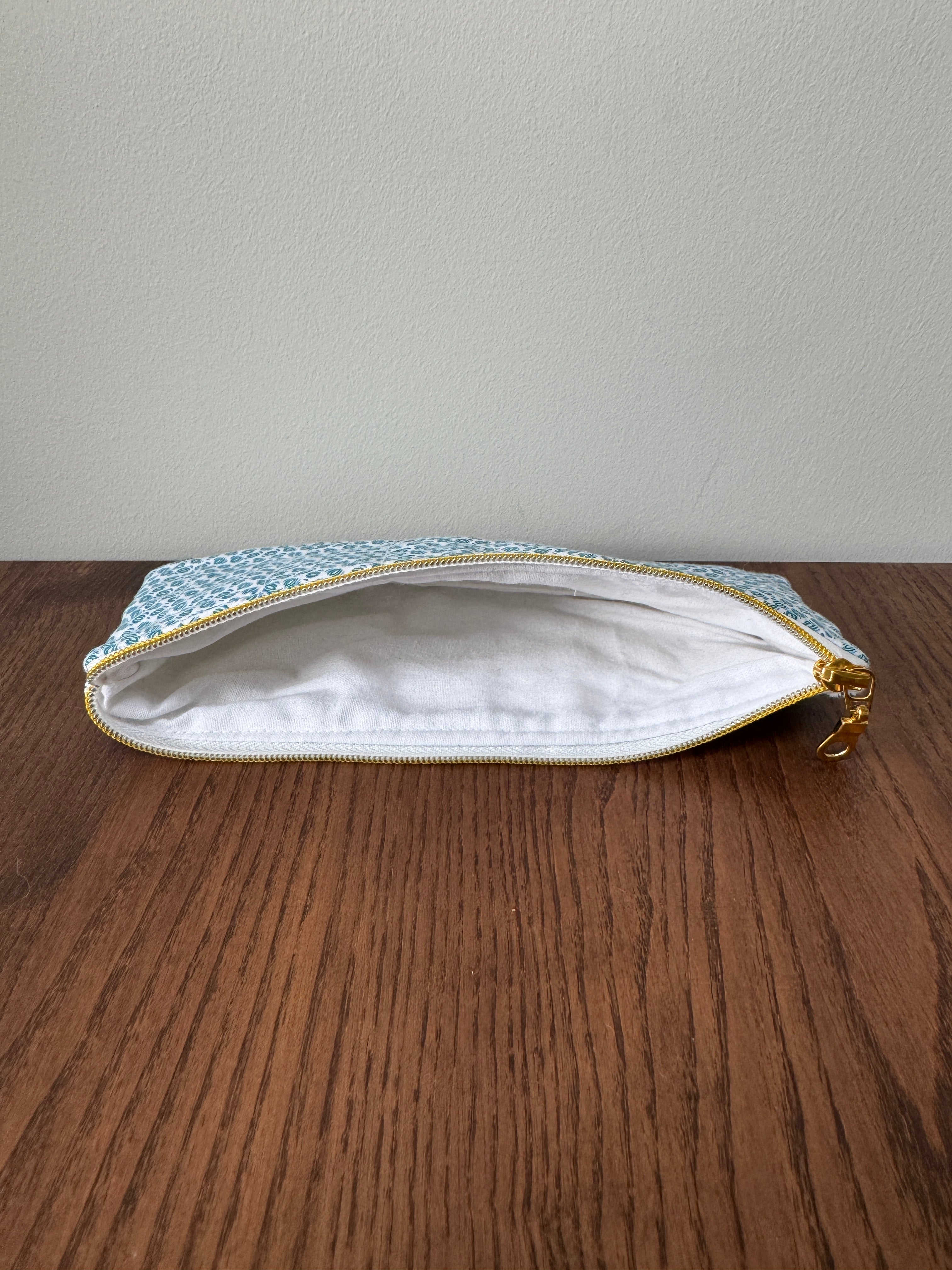 Pencil/Glasses case - Teal Geometric