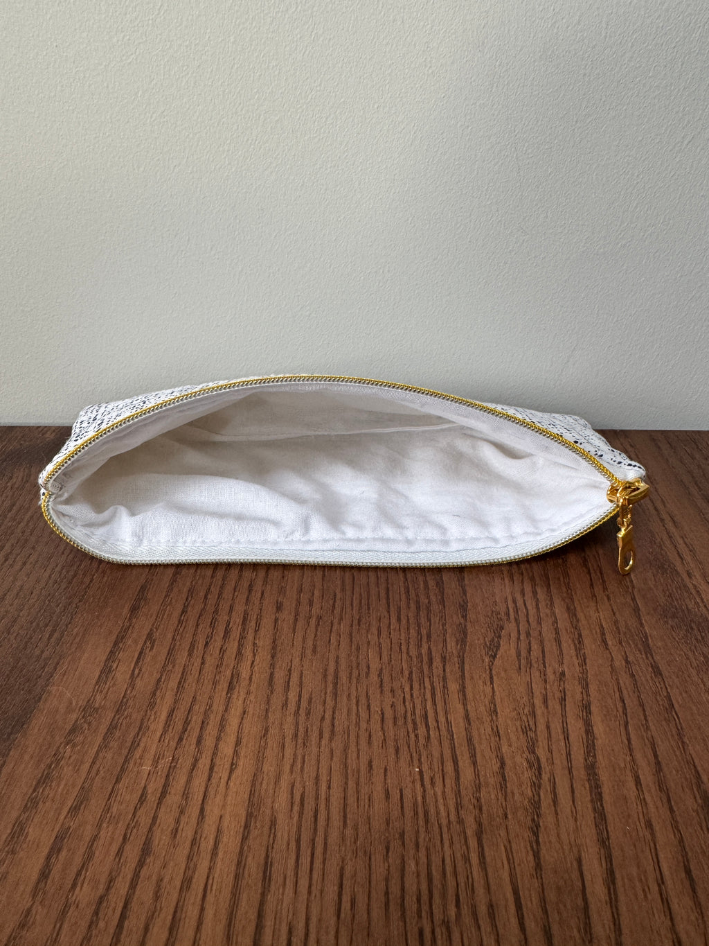 Pencil/Glasses case - Black & White Mesh