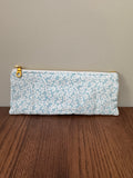 Pencil/Glasses case - Pale Blue White Ditsy Floral