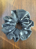 XL Scrunchie - Black & White Dotty