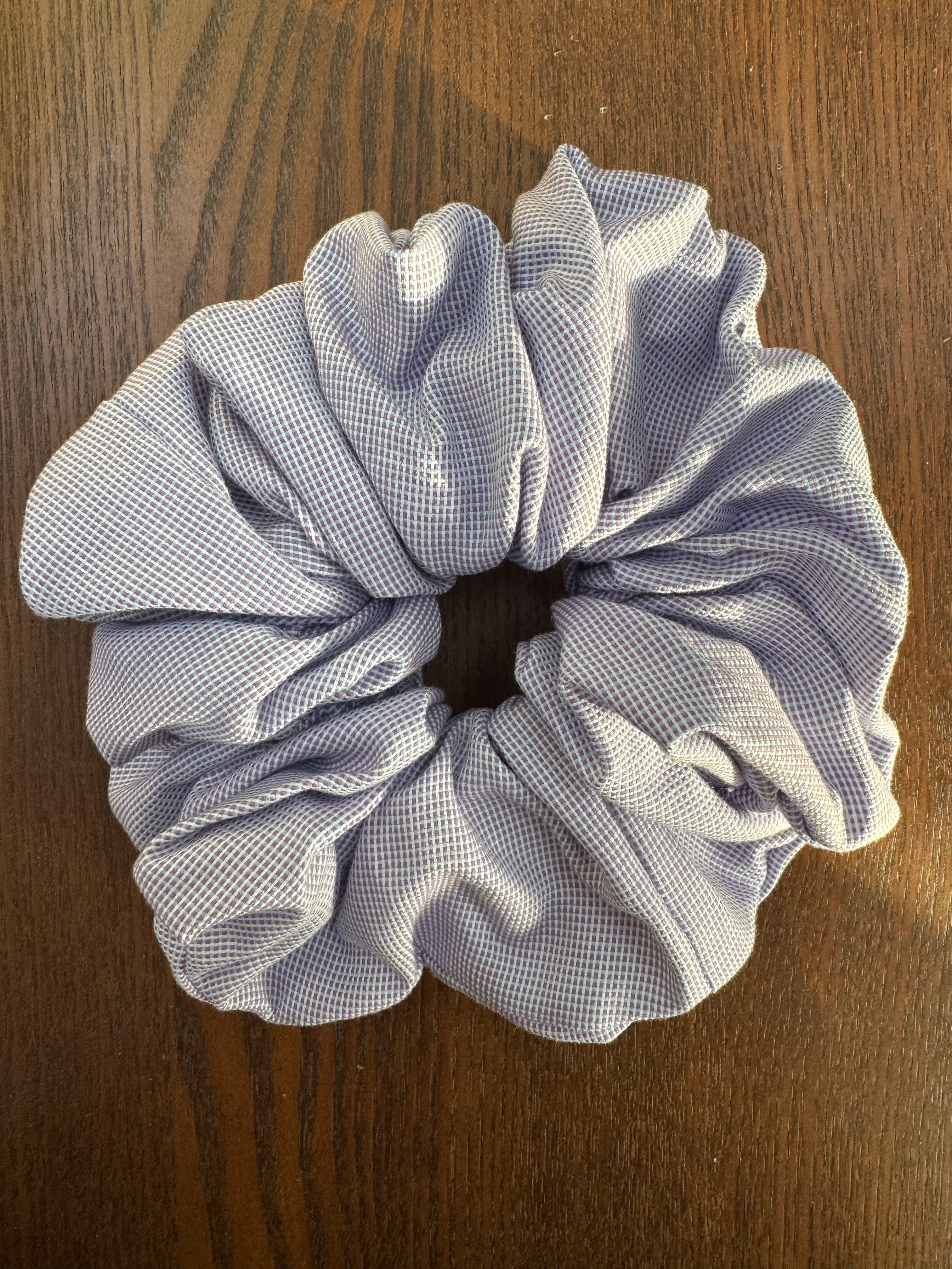 XL Scrunchie - Purple Gingham