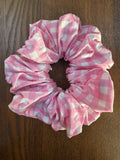 XL Scrunchie - Large Pink Gingham
