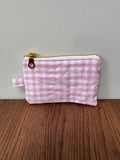 Coin Purse - Pink Gingham