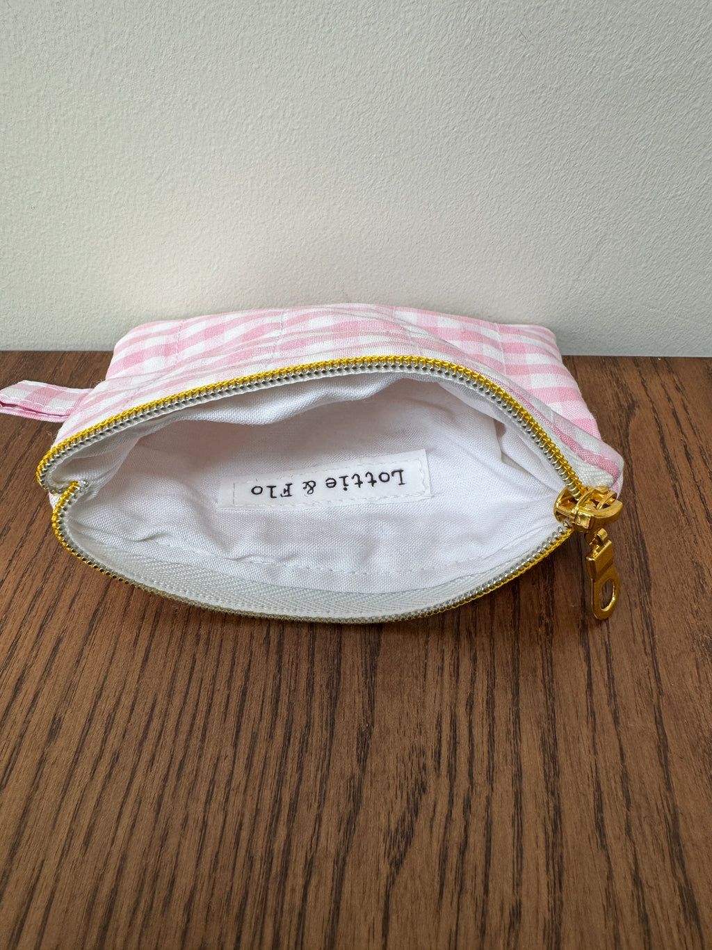 Coin Purse - Pink Gingham
