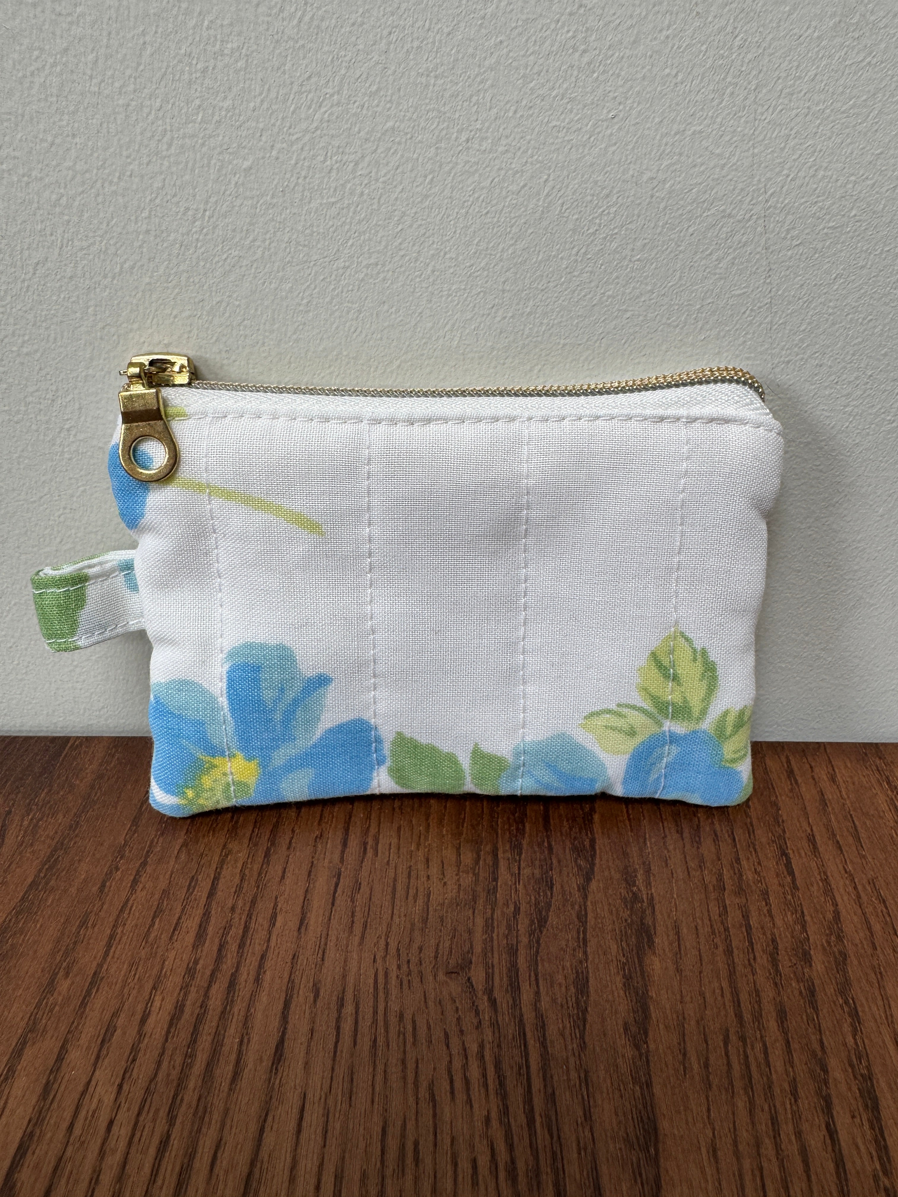 Coin Purse - Vintage Blue Floral