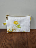 Coin Purse - Vintage Yellow Floral