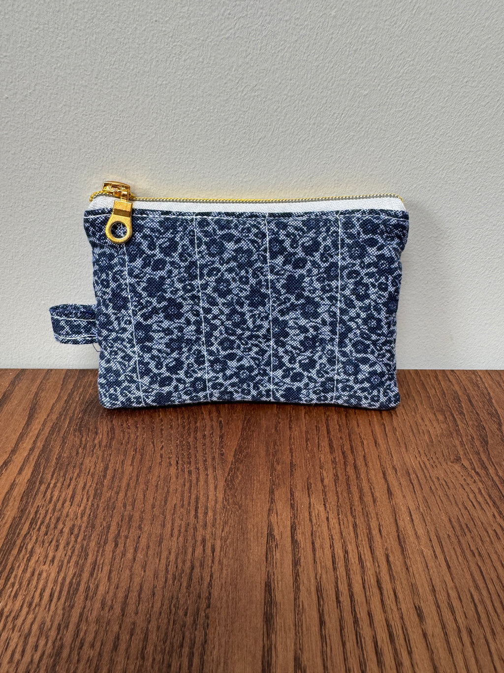 Coin Purse - Navy Florals
