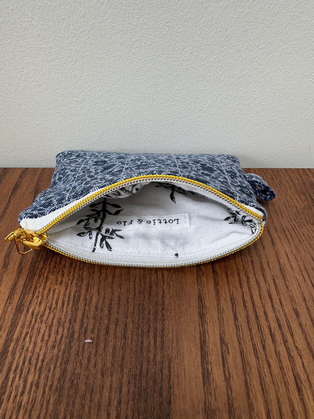 Coin Purse - Navy Florals