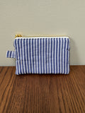 Coin Purse - Navy & White Stripe