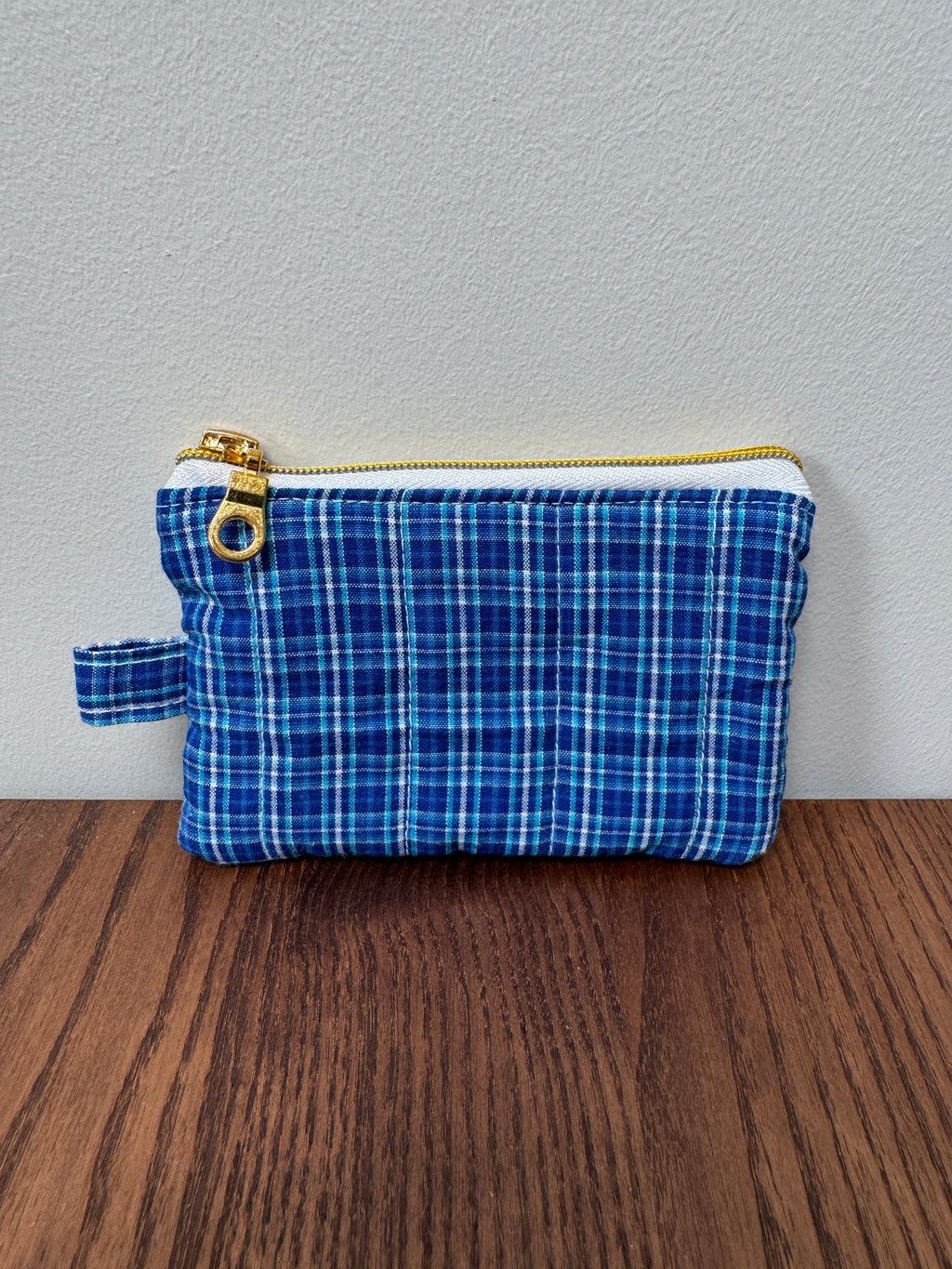 Coin Purse - Royal Blue Plaid