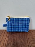 Coin Purse - Royal Blue Plaid