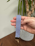 Keychain Wrislet - Navy & White Stripe