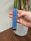 Keychain Wrislet - Royal Blue Plaid