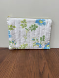 Medium Zipper Pouch - Vintage Blue Floral