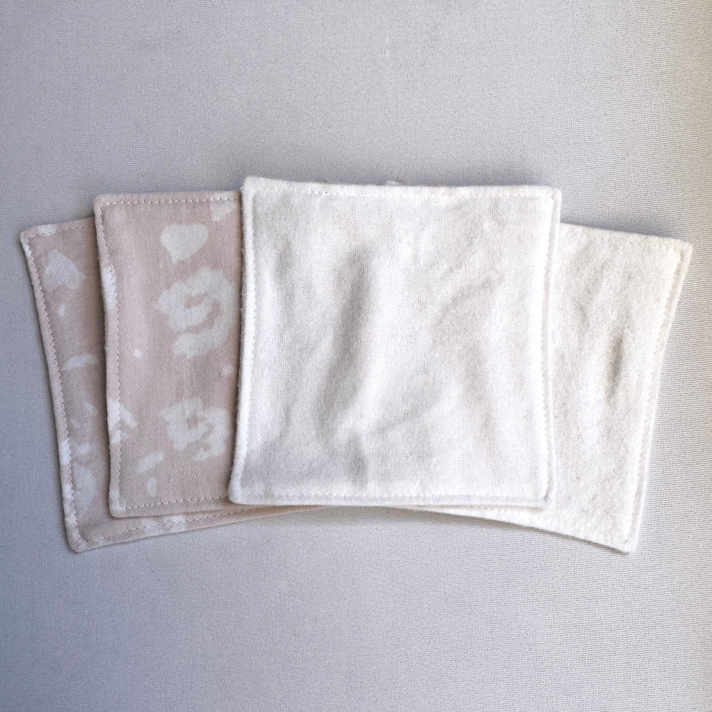 Reusable Cleansing Wipes - Blush Pink Leopard
