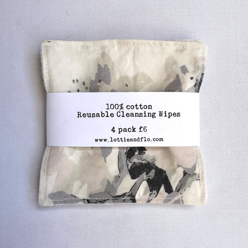 Reusable Cleansing Wipes - Mist Watercolour Floral