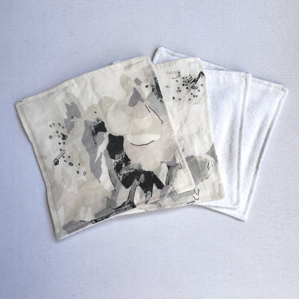 Reusable Cleansing Wipes - Mist Watercolour Floral