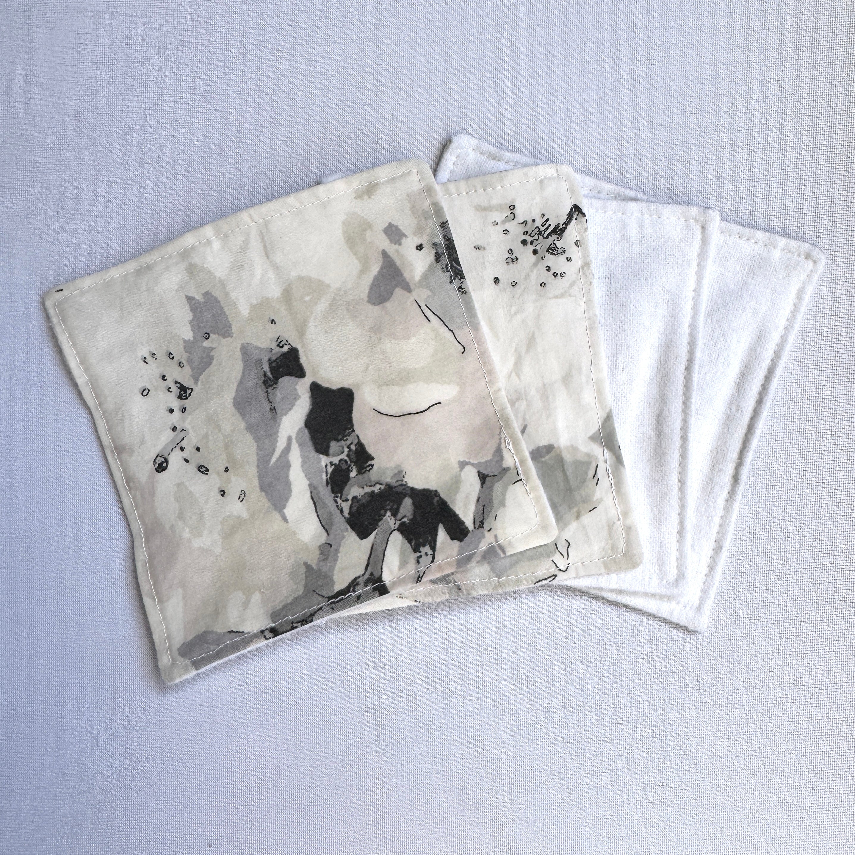 Reusable Cleansing Wipes - Mist Watercolour Floral