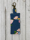 Lip Balm Holder - Navy Cath