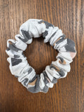 Skinny Scrunchie - White Leopard