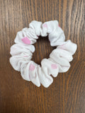 Skinny Scrunchie - Pale Pink Polka