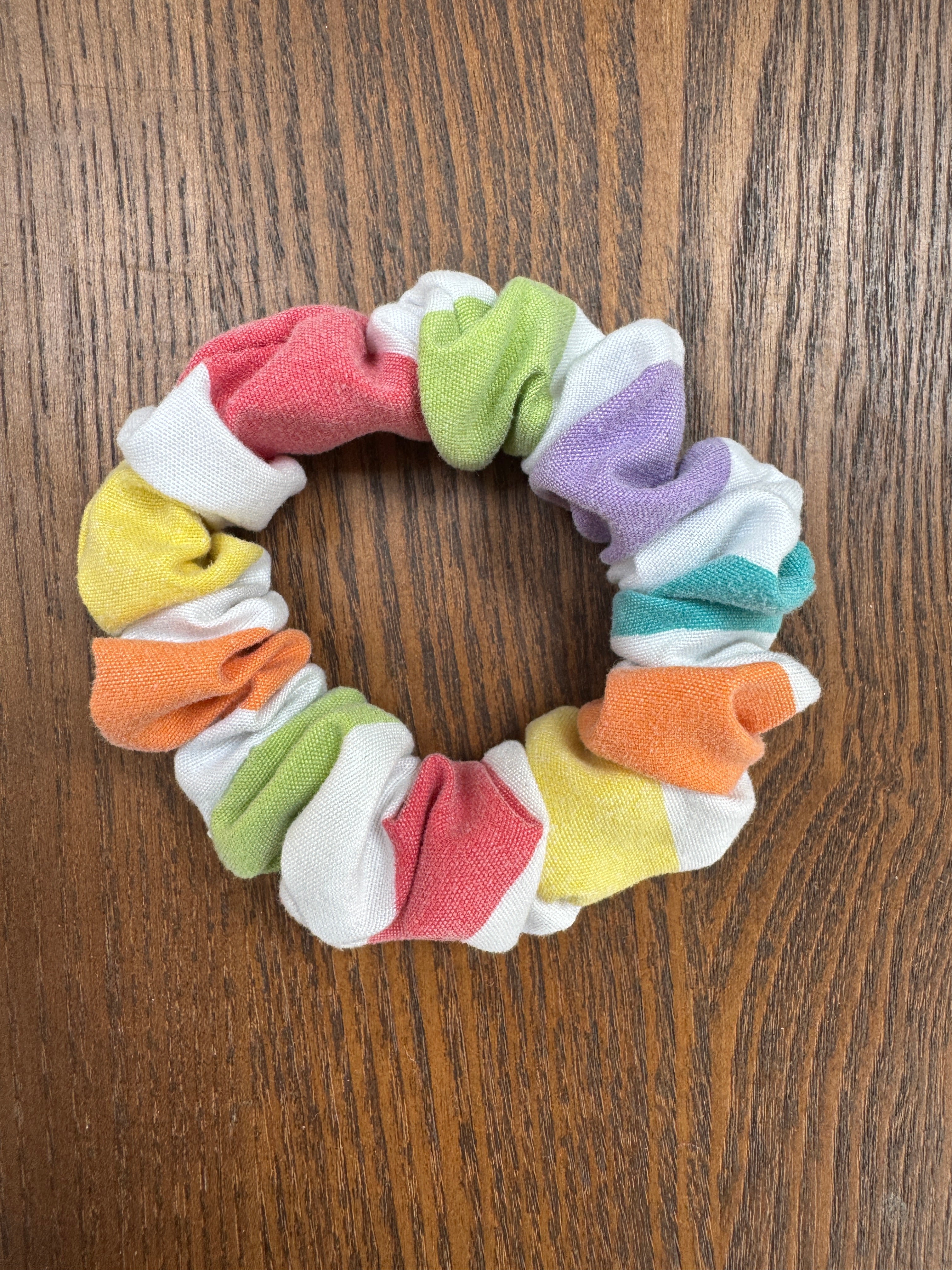 Skinny Scrunchie - Circus (Wide Stripe)