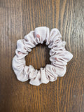 Skinny Scrunchie - Blush Pink Dot