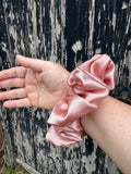 XL Satin Scrunchie - Dusty Pink