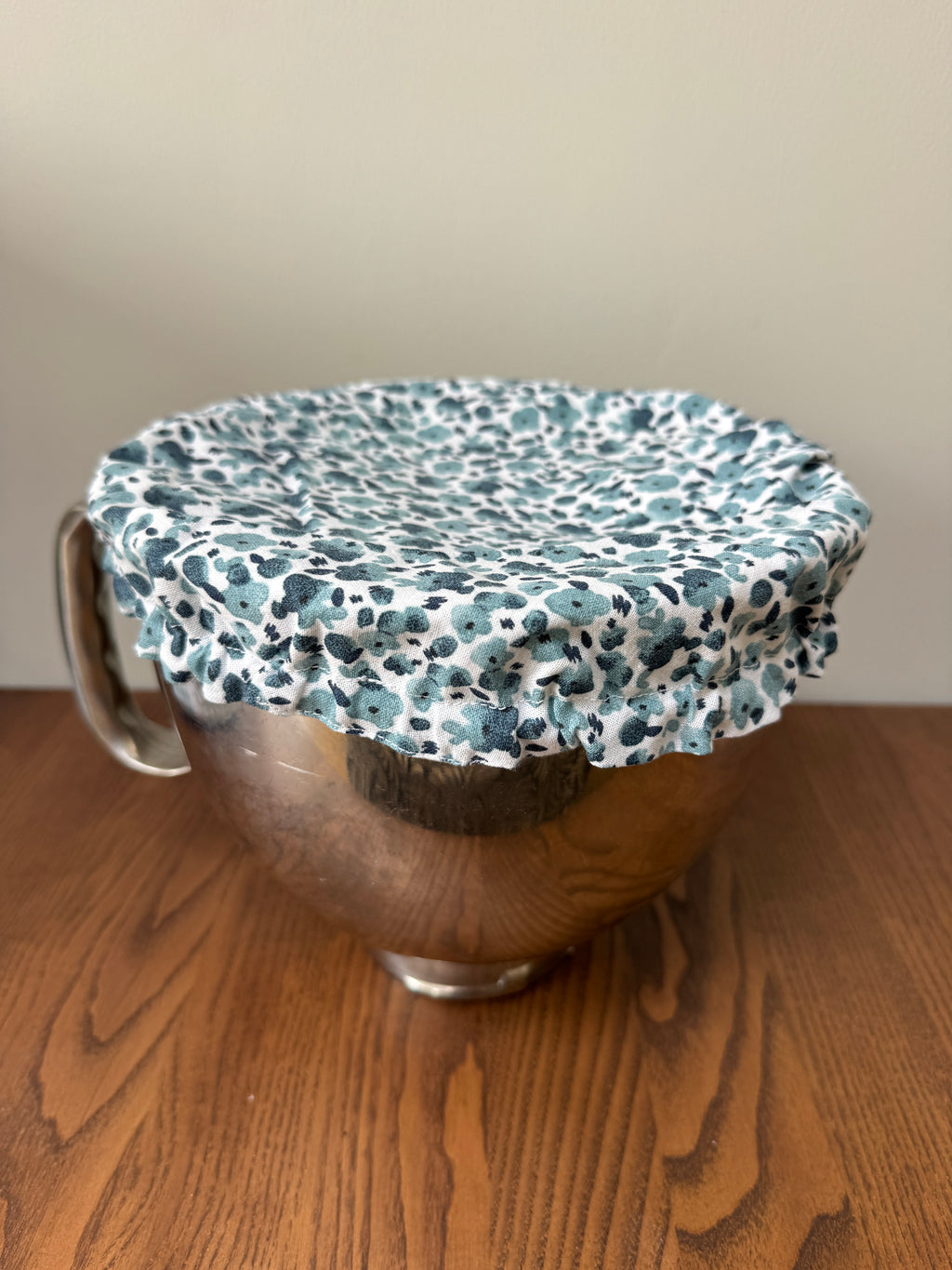 12" Bowl Cover - Ditsy Teal Floral