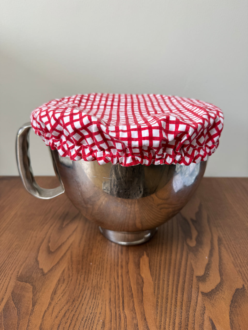 12" Bowl Cover - Red Check