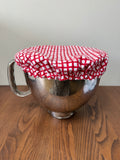 12" Bowl Cover - Red Check