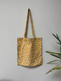 Tote Bag - Mustard White Dots