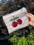 Medium Zipper Pouch - Cherry