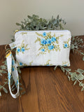 Wristlet - Vintage Blue Rose