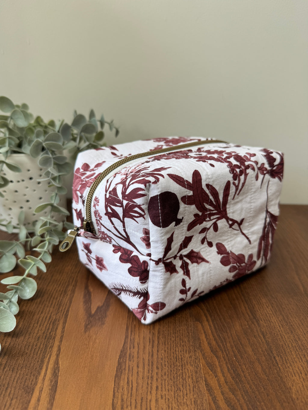 Medium Boxy Zipper Pouch - Autumn Foliage