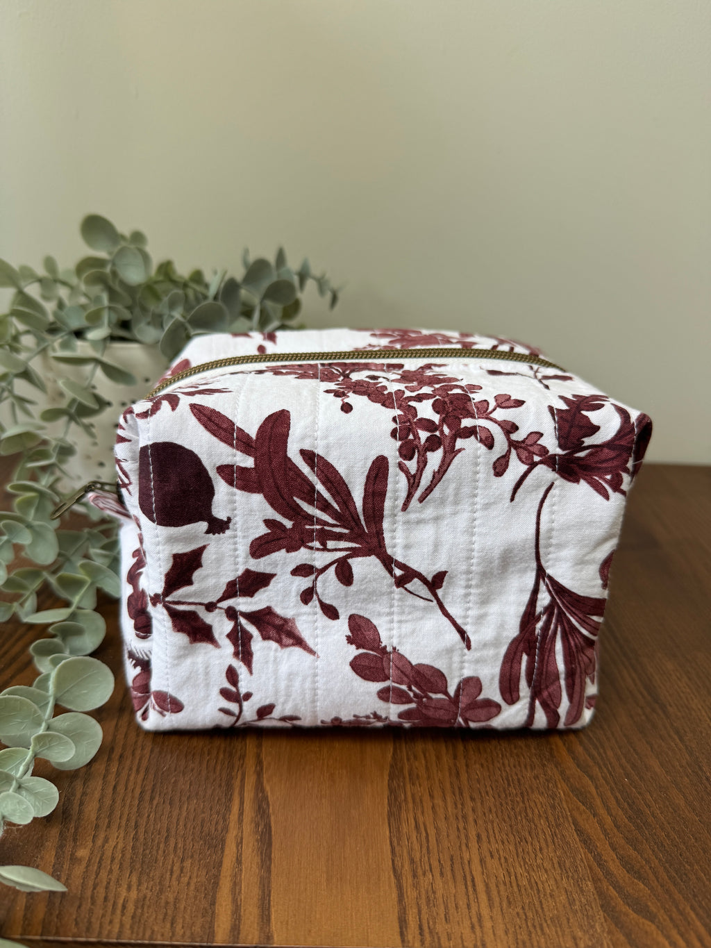 Medium Boxy Zipper Pouch - Autumn Foliage