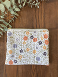 Small Zipper Pouch - Autumnal Florals